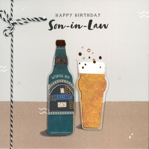 Picture of HAPPY BIRTHDAY SON IN LAW CARD - BLANK INSIDE